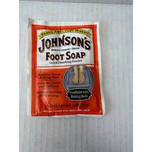 Johnson's Foot Soap Dissolving Powder 1 Pack - 1oz